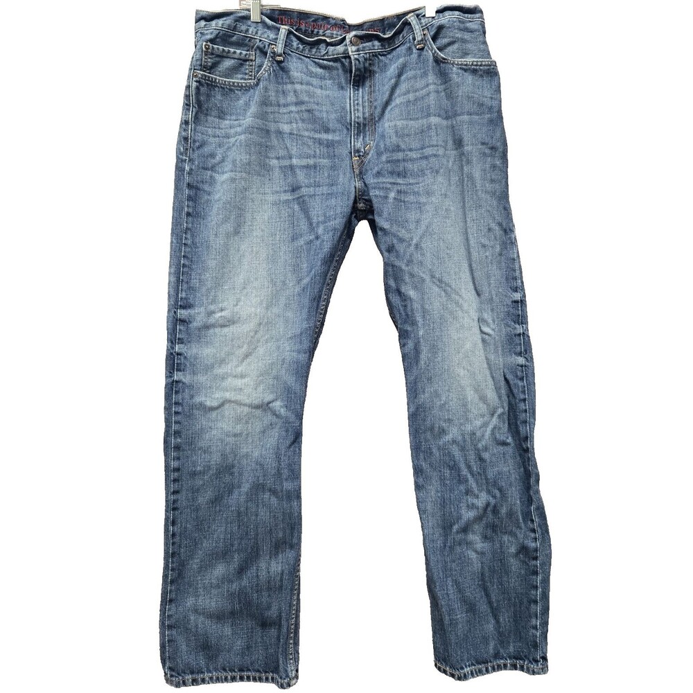 Levi's 559 Jeans Mens 42x34 Blue Denim Relaxed Straight Leg Mid Rise Pants